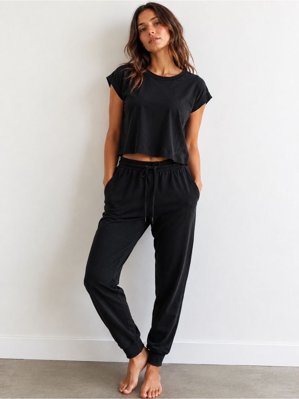 SPLENDID WASHED BLACK SET